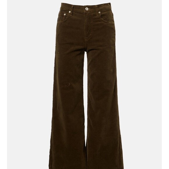 Citizens Of Humanity Pants - Citizens of Humanity Wide Leg Olive Corduroy Pants High Rise Size 29